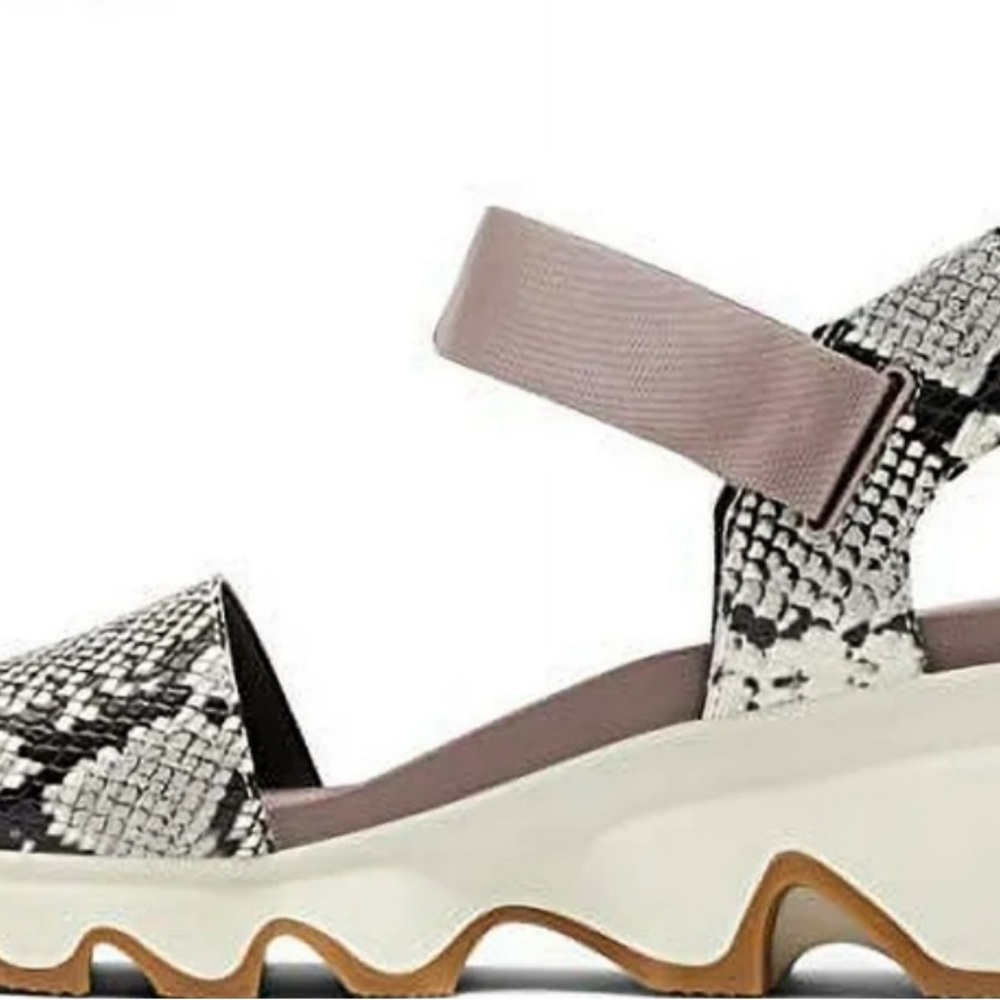 Sorel Black and Cream Strappy Sandals - Picture 6 of 6